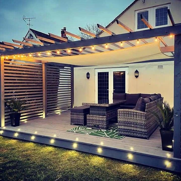 13M / 42FT Super Festoon Warm White Outdoor Plug-in Connectable LED String Lights