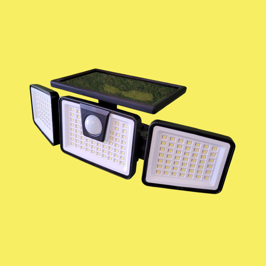 Panoramic 156 LED PIR Solar Motion Security Floodlight