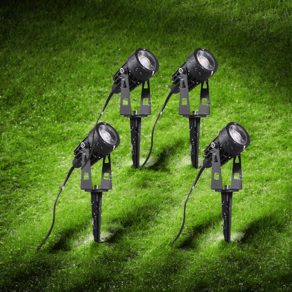 4 in 1 LED 12V Spotlights "Warm White" Garden Landscape Up / Spot / Stake Lights