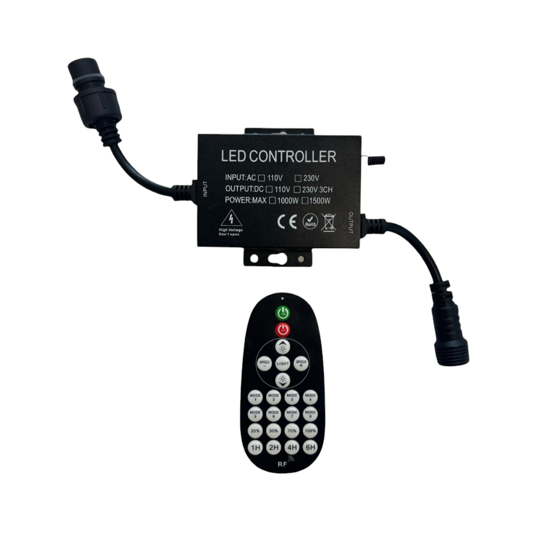 Elite Festoon Heavy Duty Outdoor Dimmer Unit with Remote Control