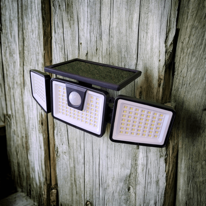 Panoramic 156 LED PIR Solar Motion Security Floodlight