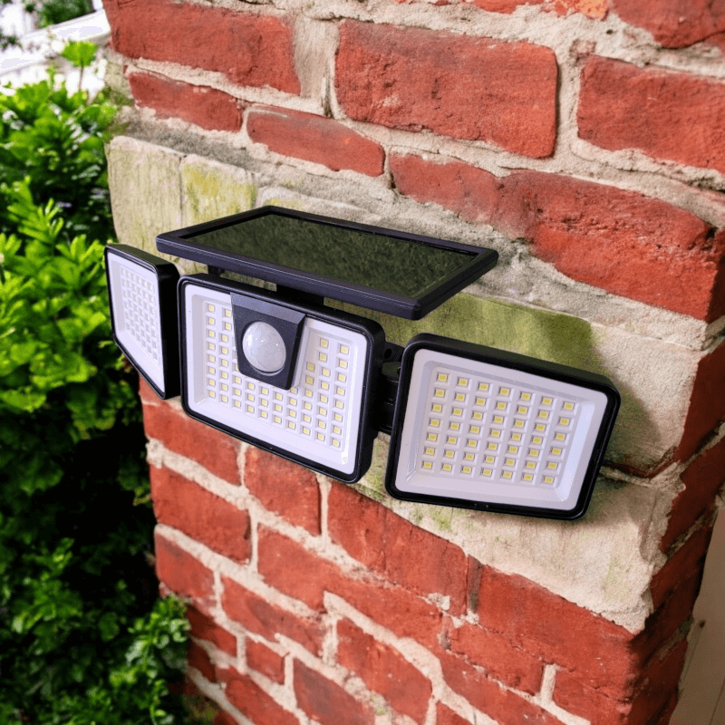 Panoramic 156 LED PIR Solar Motion Security Floodlight