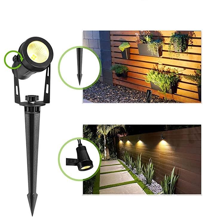 4 in 1 LED 12V Spotlights "Warm White" Garden Landscape Up / Spot / Stake Lights - Lighting Legends