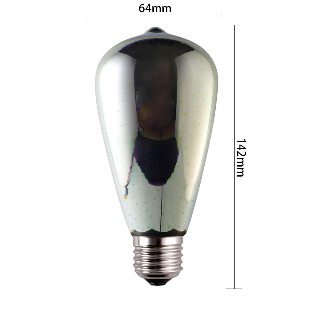 LED 3D Printed "Firework" Bulb Decorative Lamp Light E27 ST64 - Lighting Legends